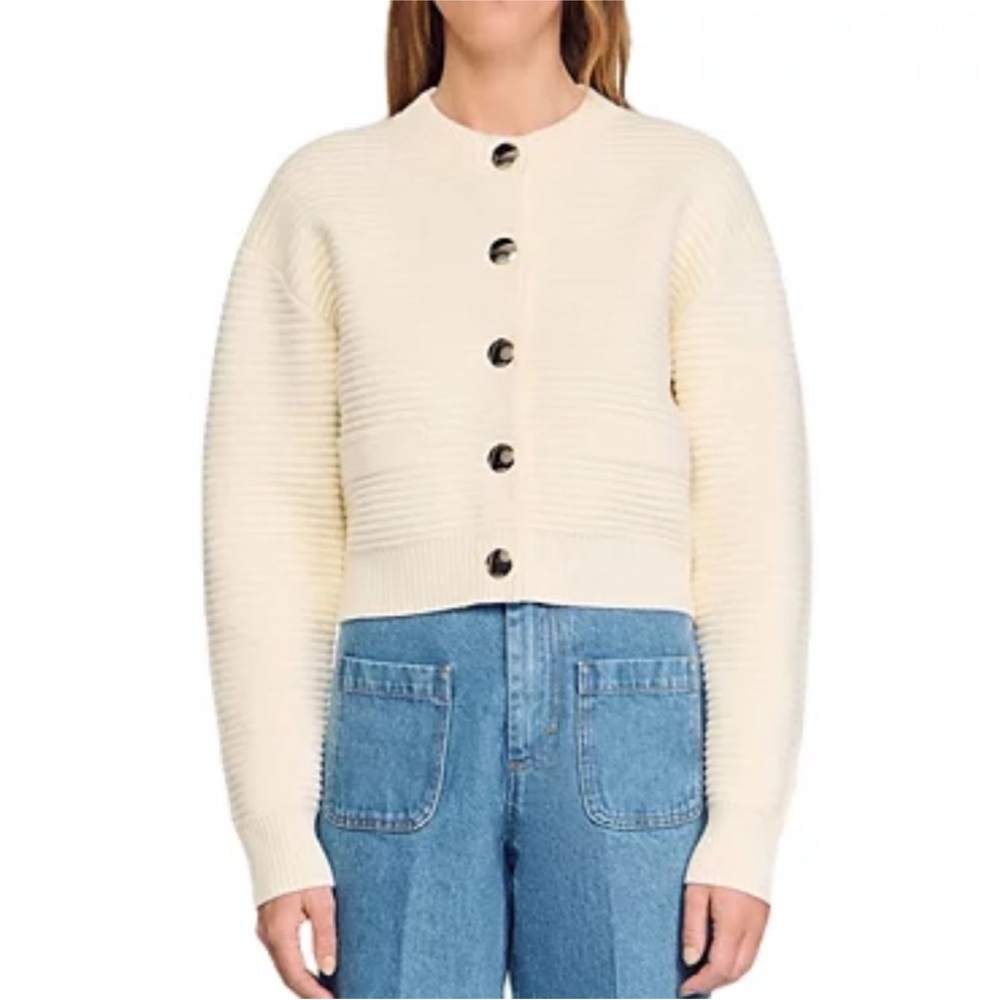 Sandro Ines Knit Cardigan, Size: US 4/6 - Picture 2 of 16